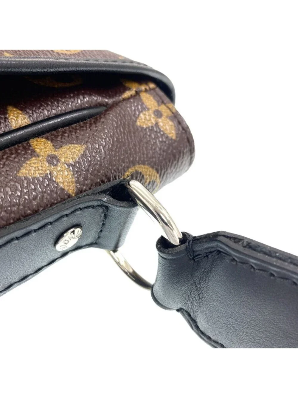 Louis Vuitton Bus PM Monogram Macassar Shoulder Bag Canvas